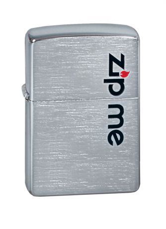 Зажигалка Zippo "Classic. Zip Me", 3,6 х 1,2 х 5,6 см