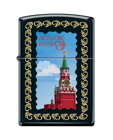 Зажигалка Zippo "Classic. Moscow Kremlin Framed", 3,6 х 1,2 х 5,6 см