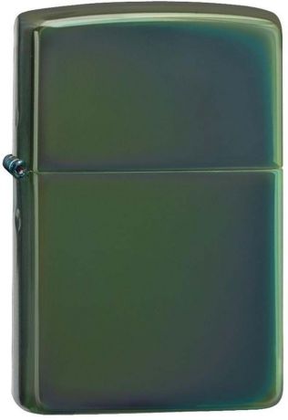 Зажигалка Zippo "Classic", цвет: зеленый, 3,6 х 1,2 х 5,6 см. 44379
