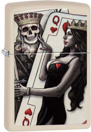 Зажигалка Zippo "Classic", цвет: светло-бежевый, 3,6 х 1,2 х 5,6 см. 52910