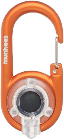 Брелок-фонарик Munkees, на карабине, цвет: оранжевый