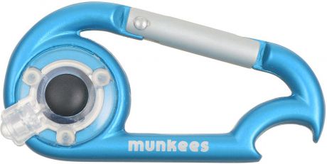 Брелок-фонарик Munkees, с открывалкой, на карабине, цвет: синий