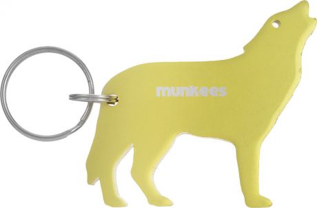 Брелок-открывалка Munkees "Волк", цвет: желтый