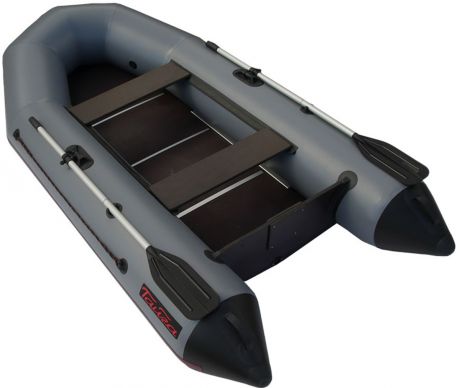 Лодка надувная Leader "Тайга-270 Киль", цвет: серый