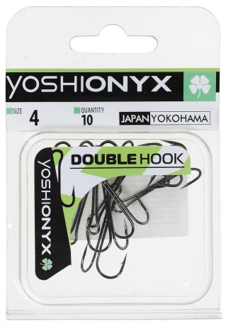 Крючок двойной Yoshi Onyx "Double Hook", №4, 10 шт. BN
