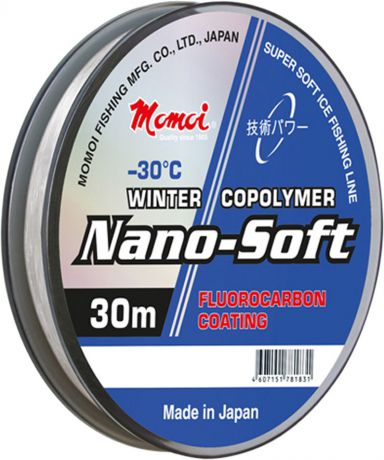 Леска зимняя Momoi Fishing "Nano-Soft Winter", 30 м, 0,203 мм, 4,8 кг