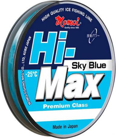 Леска Momoi Fishing "Hi-Max Sky Blue", 100 м, 0,14 мм, 2,1 кг