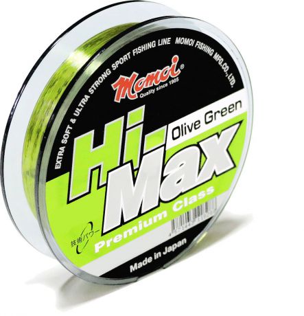 Леска Momoi Fishing "Hi-Max Olive Green", 100 м, 0,14 мм, 2,1 кг