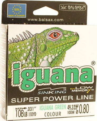 Леска Balsax Iguana, 100 м, 0,80 мм, 49,3 кг