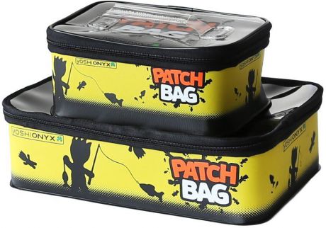 Набор коробок для снастей Yoshi Onyx "Patch Bag", цвет: черный, желтый, 2 шт