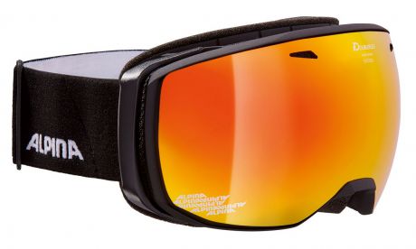 Очки горнолыжные Alpina "Estetica MM", цвет: черный, белый