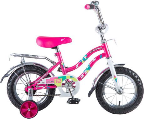 Велосипед детский Novatrack "Tetris", цвет: розовый, 12"