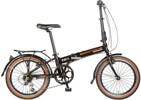 Велосипед складной Novatrack "Shimano", цвет: черный, 20"