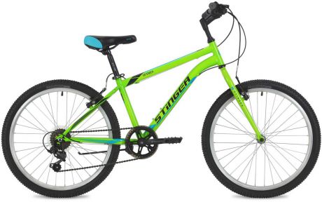 Велосипед горный Stinger "Defender", цвет: зеленый, 24", рама 12,5"