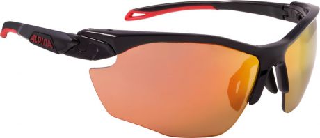 Велосипедные очки Alpina "Twist Five Hr Cm+", цвет оправы: черный, красный