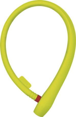Велозамок Abus "Ugrip Cable 560/65", с ключами, цвет: лайм, длина 65 см