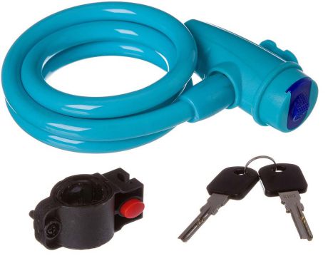Велозамок "STG", с ключами, цвет: синий. TY596