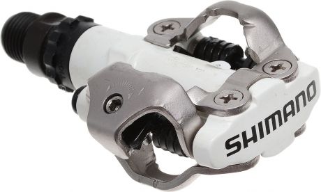 Педали Shimano "M520W", SPD, с шипами, цвет: белый, 2 шт