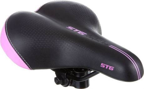 Седло STG "VD-850b-02", 25 х 18 см, цвет: черный, розовый