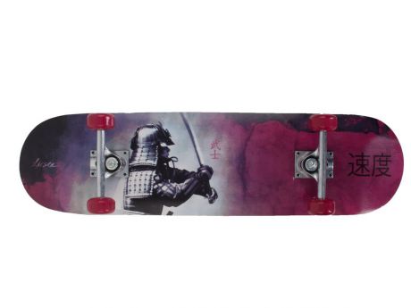 Скейтборд Larsen "Street 3", цвет: фиолетовый, черный, дека 79 х 20 см