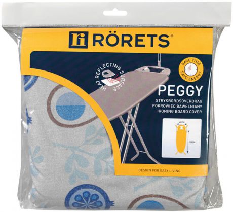 Чехол для гладильной доски Rorets Peggy Patterned, 7557-01002, 120 х 40 см