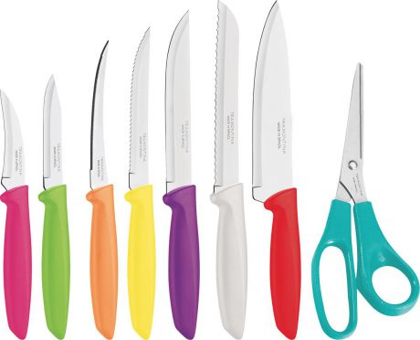 Набор кухонных ножей Tramontina Plenus, 23498/917-TR, разноцветный, 8 предметов