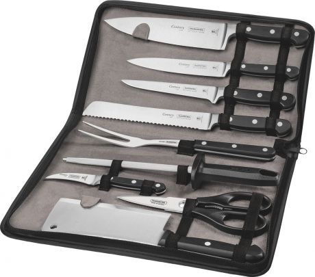 Набор кухонных ножей Tramontina Century, 24099/021-TR, черный, 10 предметов