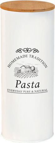 Банка для спагетти Kesper "Pasta", 3825-6, белый, светло-коричневый, 11 х 27 см