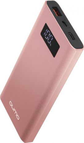Внешний аккумулятор Qumo PowerAid, P10000 V2 QC/PD, 10000 мАч, розовый