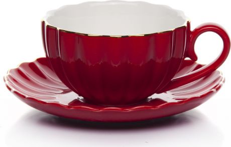 Набор чайный, на 2 персоны, C622AS622A-L1-YG01/2, красный, 4 предмета