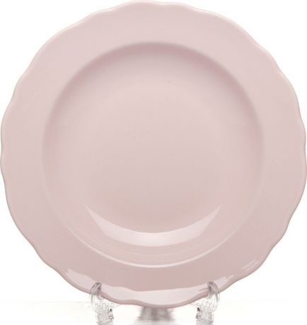 Тарелка Kutahya Porselen Lar, глубокая, LR22TC142 616, розовый, диаметр 22 см