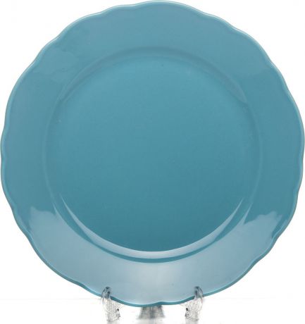 Тарелка Kutahya Porselen Lar, LR26TD142 76, голубой, диаметр 26 см