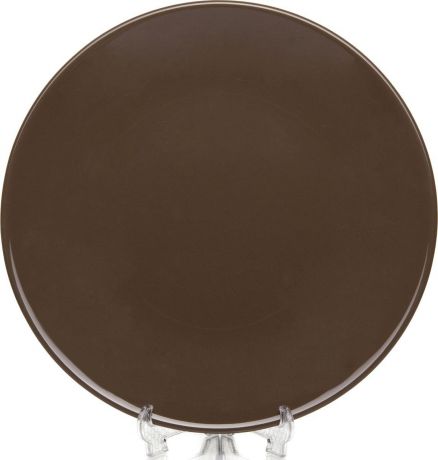 Тарелка Kutahya Porselen Harlek, HR25BR, коричневый, диаметр 25 см