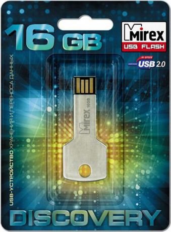 USB Флеш-накопитель Mirex Corner Key, 13600-DVRCOK16, 16GB, grey