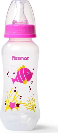 Бутылочка для кормления Fissman, 6879, розовый, 240 мл