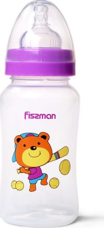 Бутылочка для кормления Fissman, с широким горлышком, 6892, фиолетовый, 300 мл