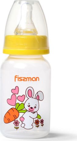 Бутылочка для кормления Fissman, 6871, желтый, 120 мл