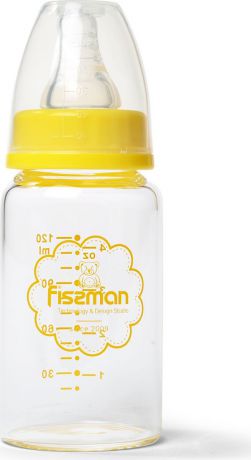 Бутылочка для кормления Fissman, 9160, желтый, 120 мл