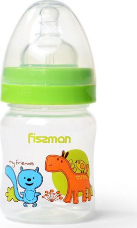 Бутылочка для кормления Fissman, с широким горлышком, 6886, зеленый, 120 мл