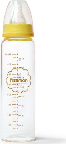 Бутылочка для кормления Fissman, 9162, желтый, 240 мл