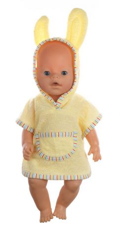 Одежда для кукол КуклаПупс "Халатик-накидка с капюшоном", 3666434