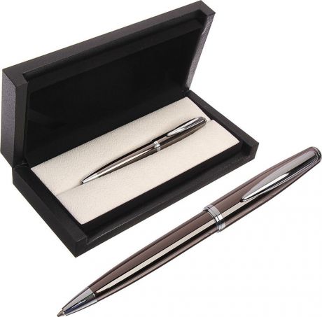 Ручка подарочная шариковая Calligrata "Ралли", 3604817, в футляре, поворотная, корпус серый
