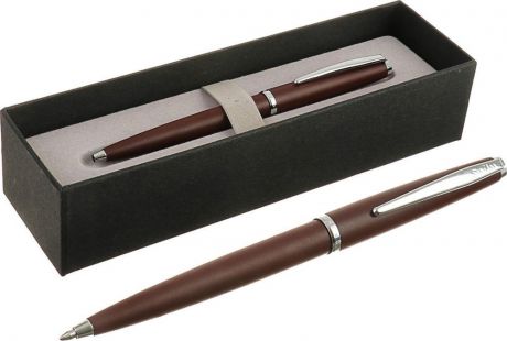 Ручка подарочная шариковая Scrikss Vintage 53С, 3794801, в футляре, корпус коричневый