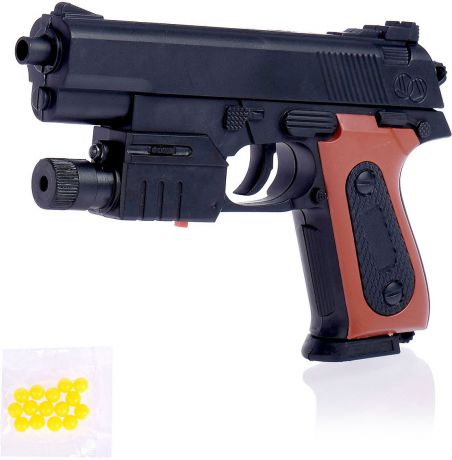 Игрушечное оружие "Пистолет Классик" с фонариком и лазером, 2431857