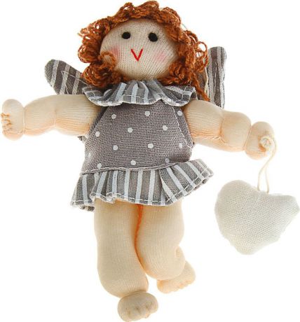 Мягкая игрушка "Ангелок с сердцем", 1531362, 11 см