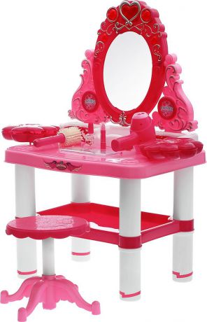 Столик для макияжа "Модница", с аксессуарами, свет, звук, №SL-0748B, 1030498