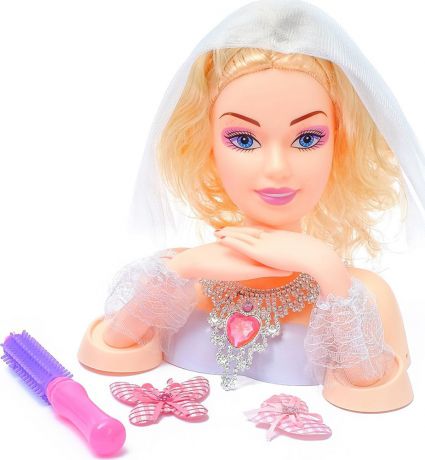 Кукла манекен для создания причесок "Невеста", с аксессуарами, 3580654