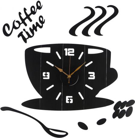 Настенные часы "Время для кофе", 3098303, черный