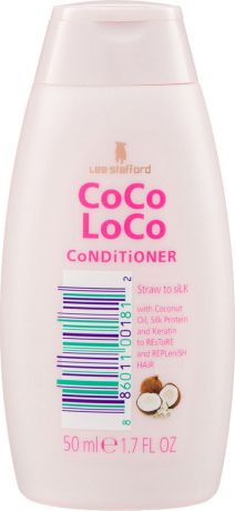 Кондиционер для волос Lee Stafford Сосо Loco, увлажняющий, с кокосовым маслом, 50 мл