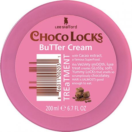 Маска для волос Lee Stafford Choco Locks, для придания гладкости, с экстрактом какао, 200 мл